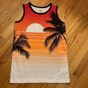 Children Place (Place Sport) white tank top with sunset design. Size XL (14)